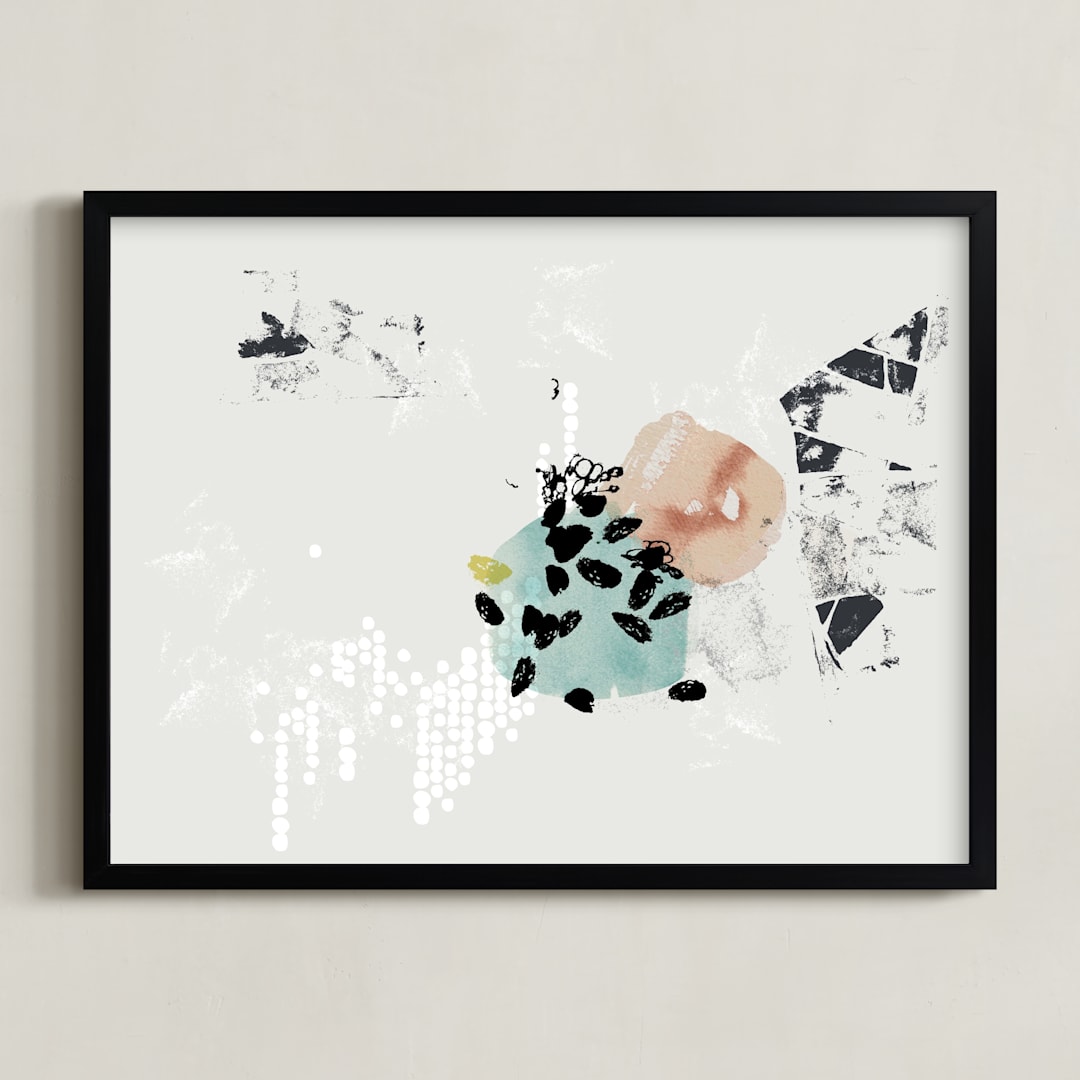 "verse" - Art Print in Linen by Kelly Ventura - Framed