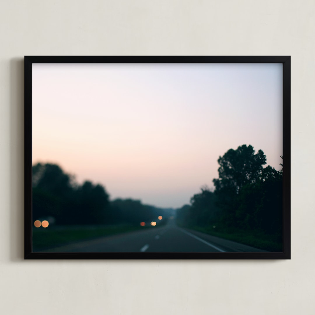 "Summer Haze #1" - Art Print in Light Pink by ALICIA BOCK - Framed