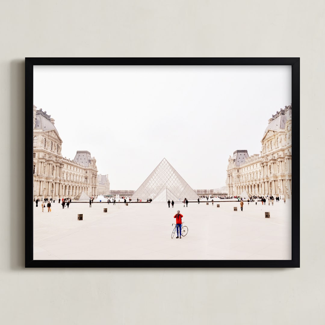 "Men in Red" - Art Print in Radiant Red by Kate Baird - Framed