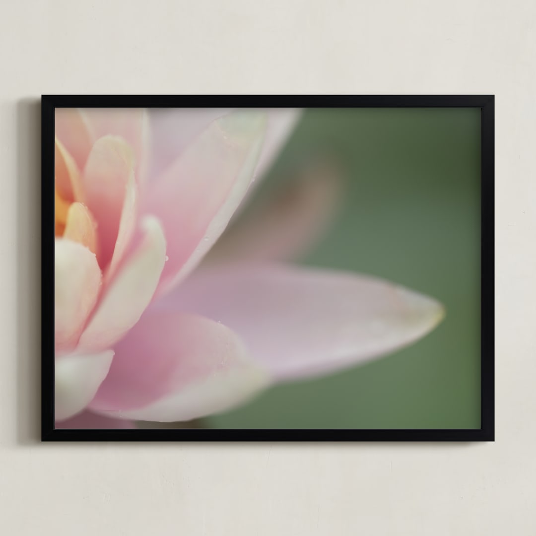 "Half of Me" - Art Print in Pink by Carol Schiraldi - Framed