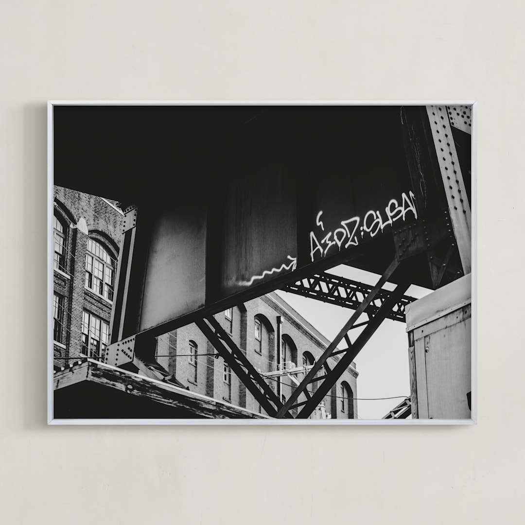 "Shockoe Crossing" - Art Print in Iron by Curtis Newkirk - Framed