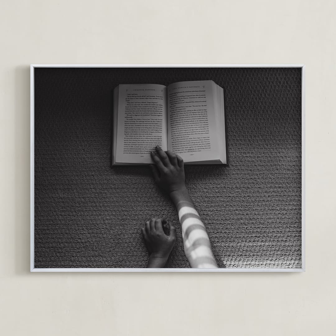 "Book I" - Art Print in Coal by Keely Norton Owendoff - Framed
