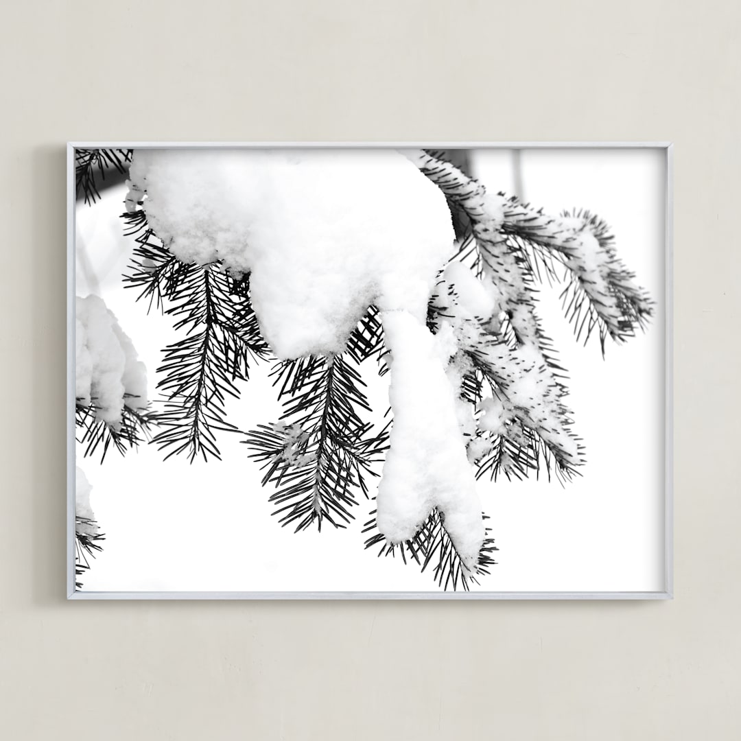 "Caked 2" - Art Print in Snowy Shades by Calais A Le Coq - Framed