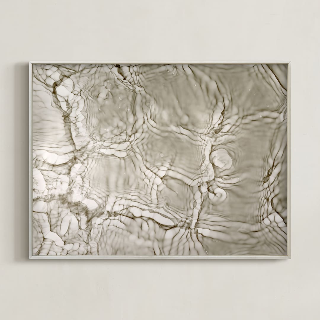 "weight of water" - Art Print in Sepia by raven erebus - Framed