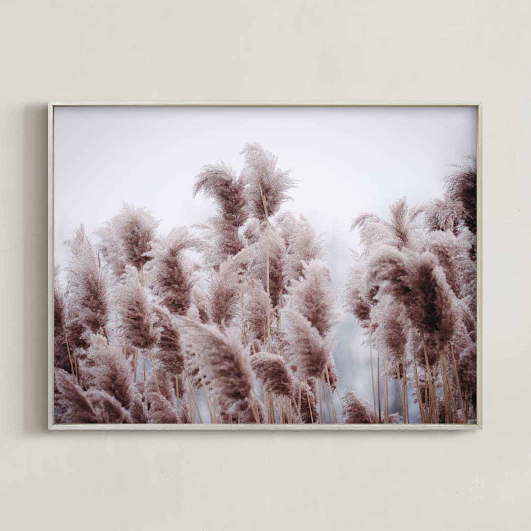 "Plumose" - Art Print in Natural by Robin Ott - Framed