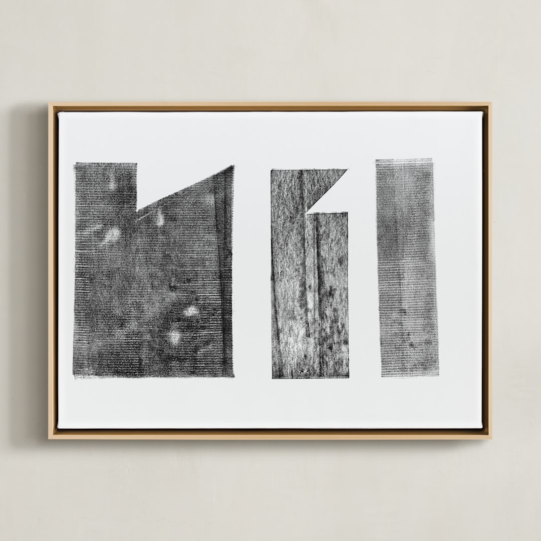 "When We Were Hidden II" - Art Print in Ink by Akweley Creative - Framed Canvas