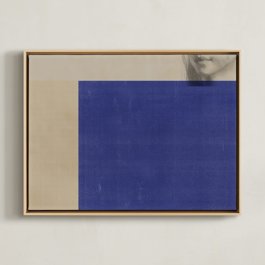 "Her I" - Art Print in Ginger by jinseikou - Framed Canvas