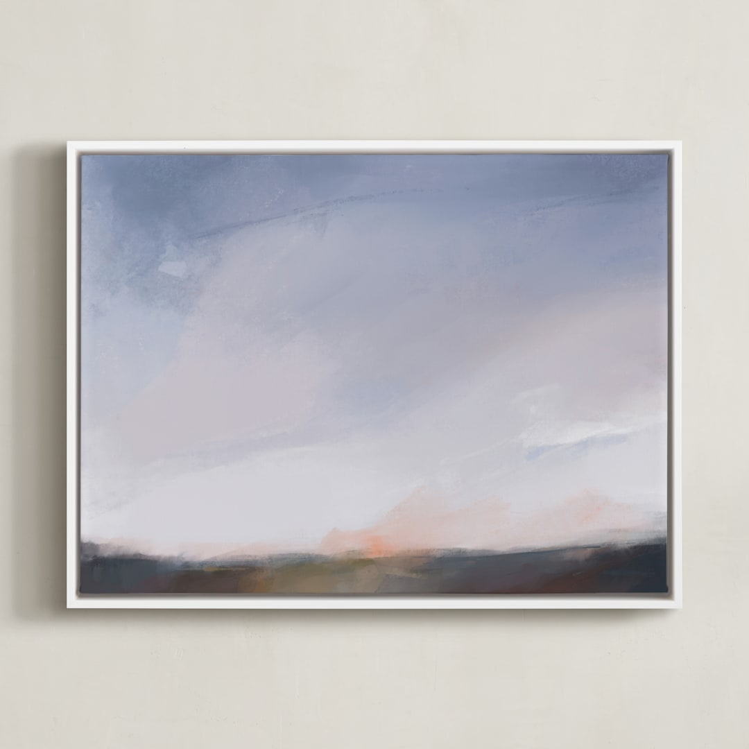 "Reset" - Art Print in pewter by Eric Ransom - Framed Canvas