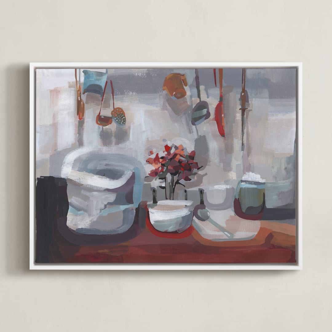 "Let Go of the Recipe" - Art Print in Copper by Khara Ledonne - Framed Canvas