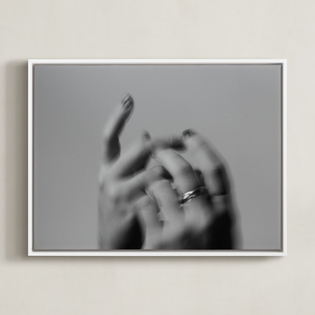 "Desire II" - Art Print in Black and white by Danielle LaRose - Framed Canvas