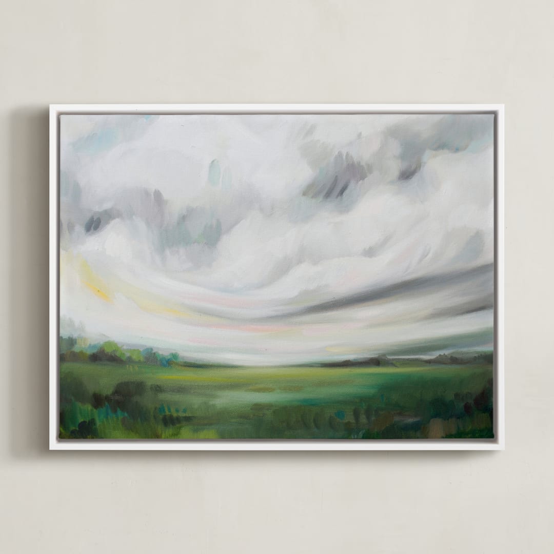 "Mornings Away" - Art Print in Mornings Away by Emily Jeffords - Framed Canvas