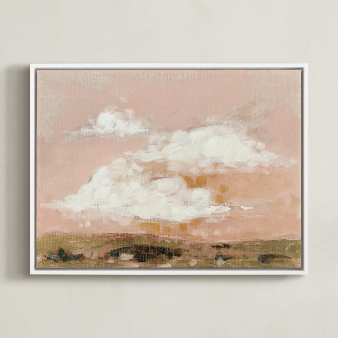 "Afterglow" - Art Print in Blush by Lorent and Leif - Framed Canvas