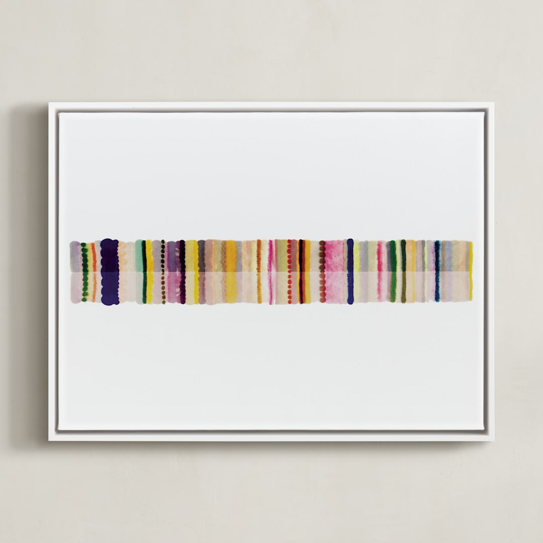 "Your Element" - Art Print in Rainbow by HAPI ART - Framed Canvas