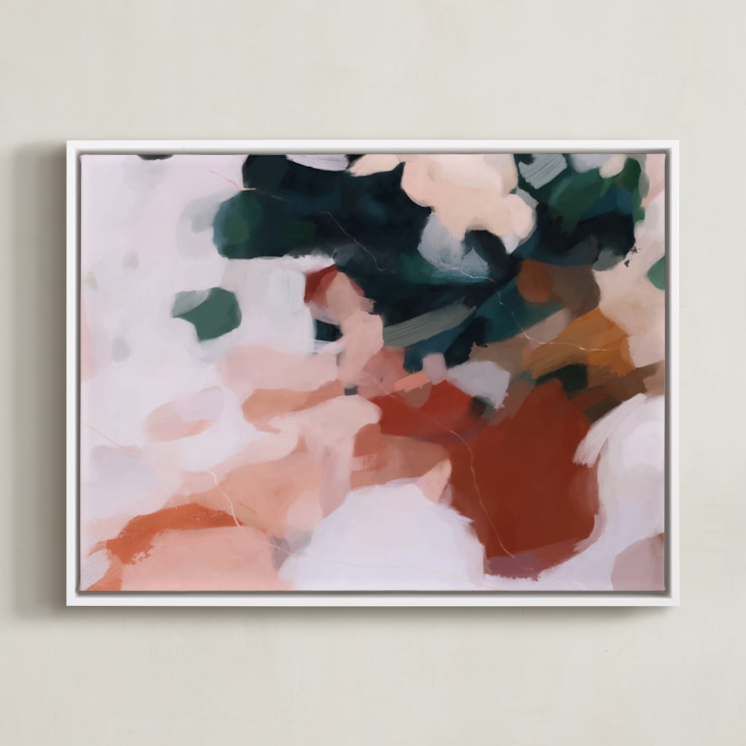 "Otonio" - Art Print in Burnt Umber by Parima Studio - Framed Canvas