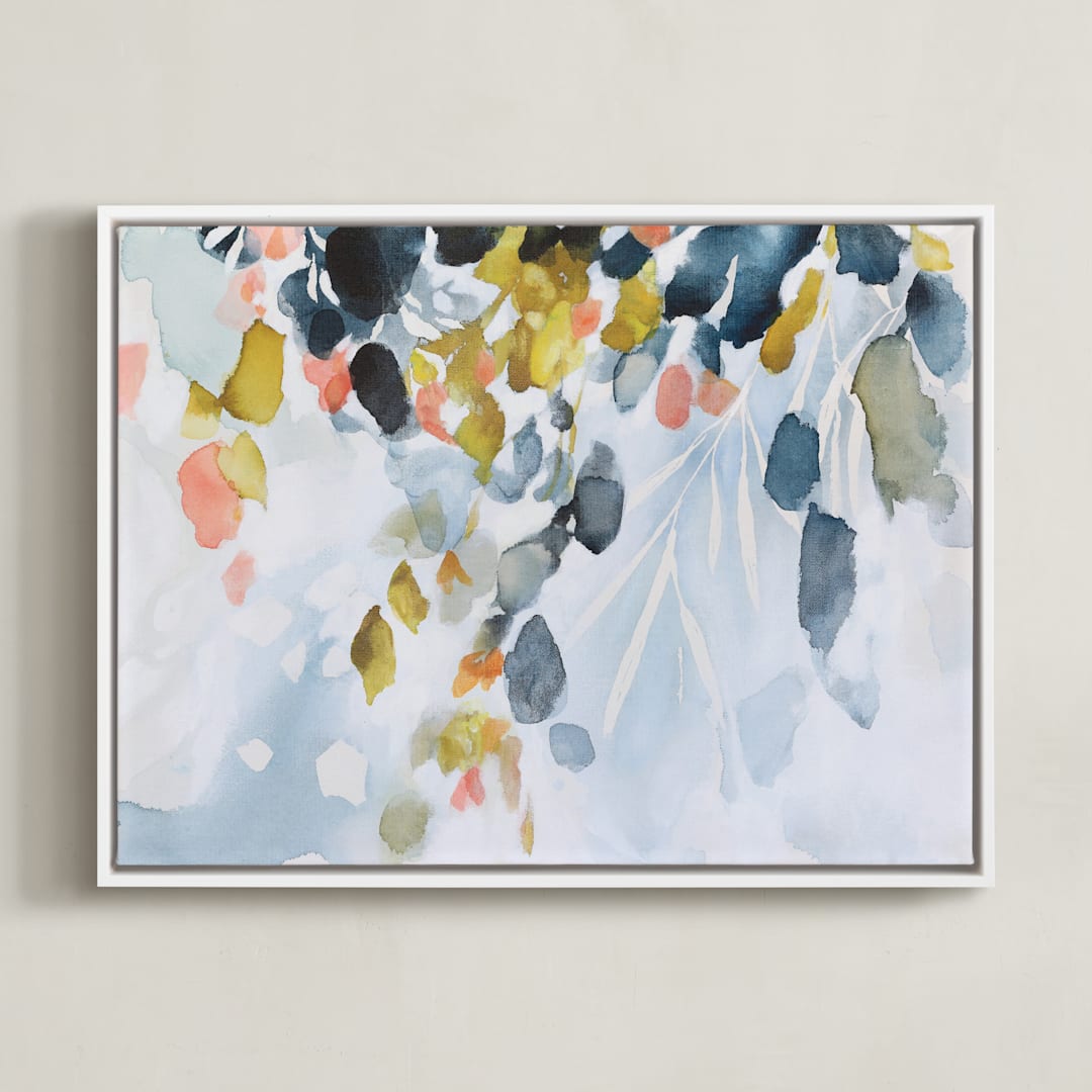 "Komorebi" - Art Print in Iris by Mya Bessette - Framed Canvas