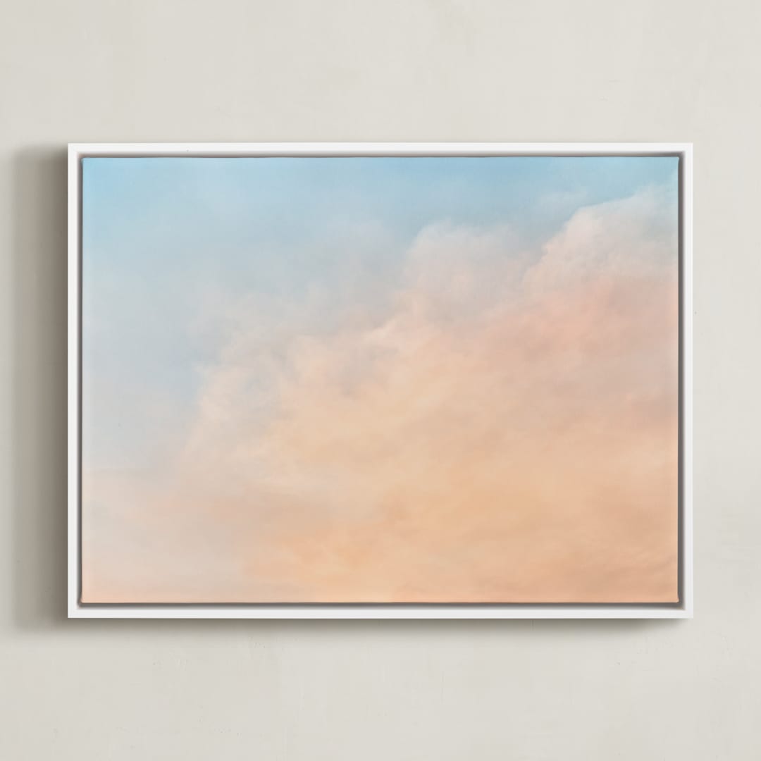 "Day Dream" - Art Print in Sunset by Kamala Nahas - Framed Canvas