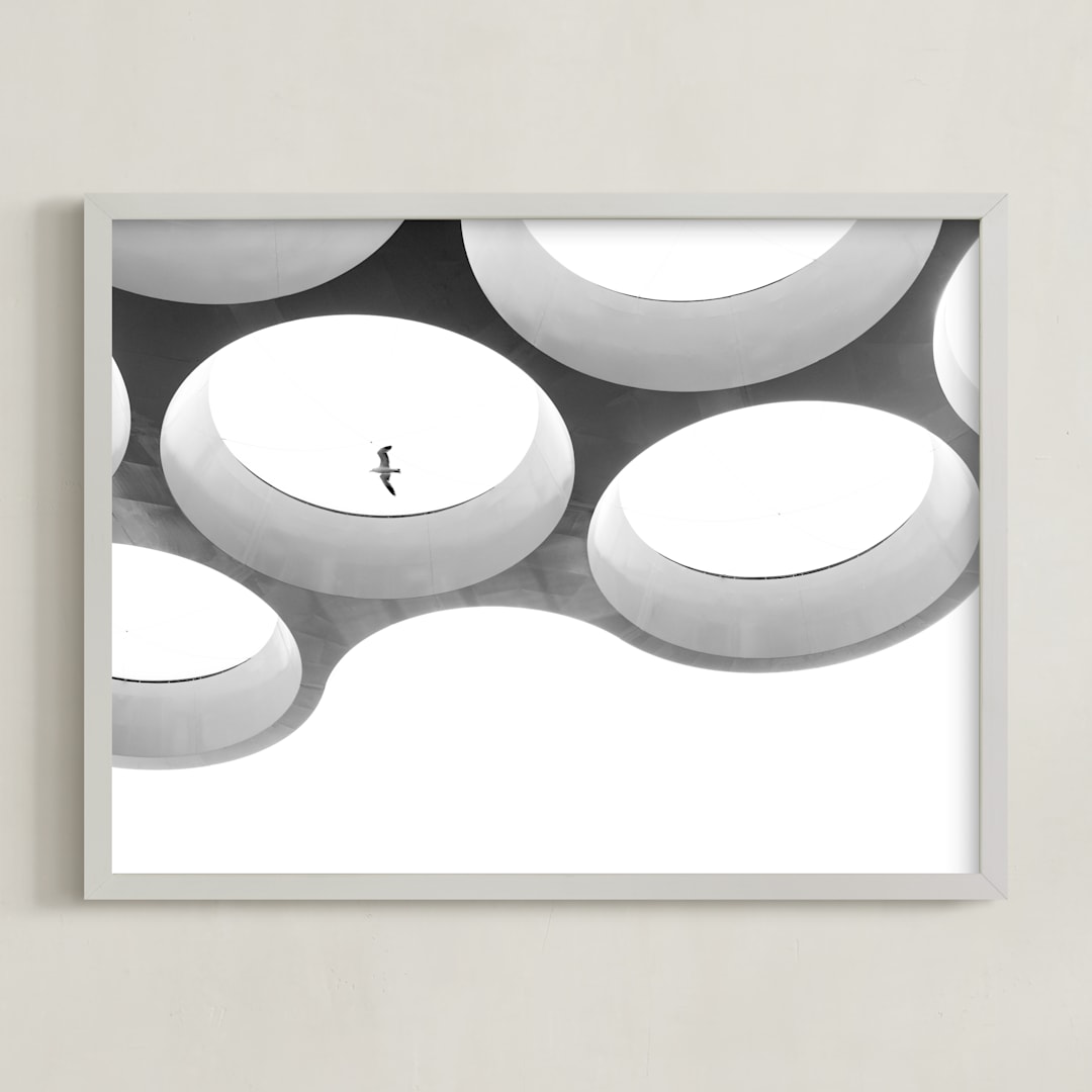 "In Flight" - Art Print in Black & white by Angie McMonigal - Framed