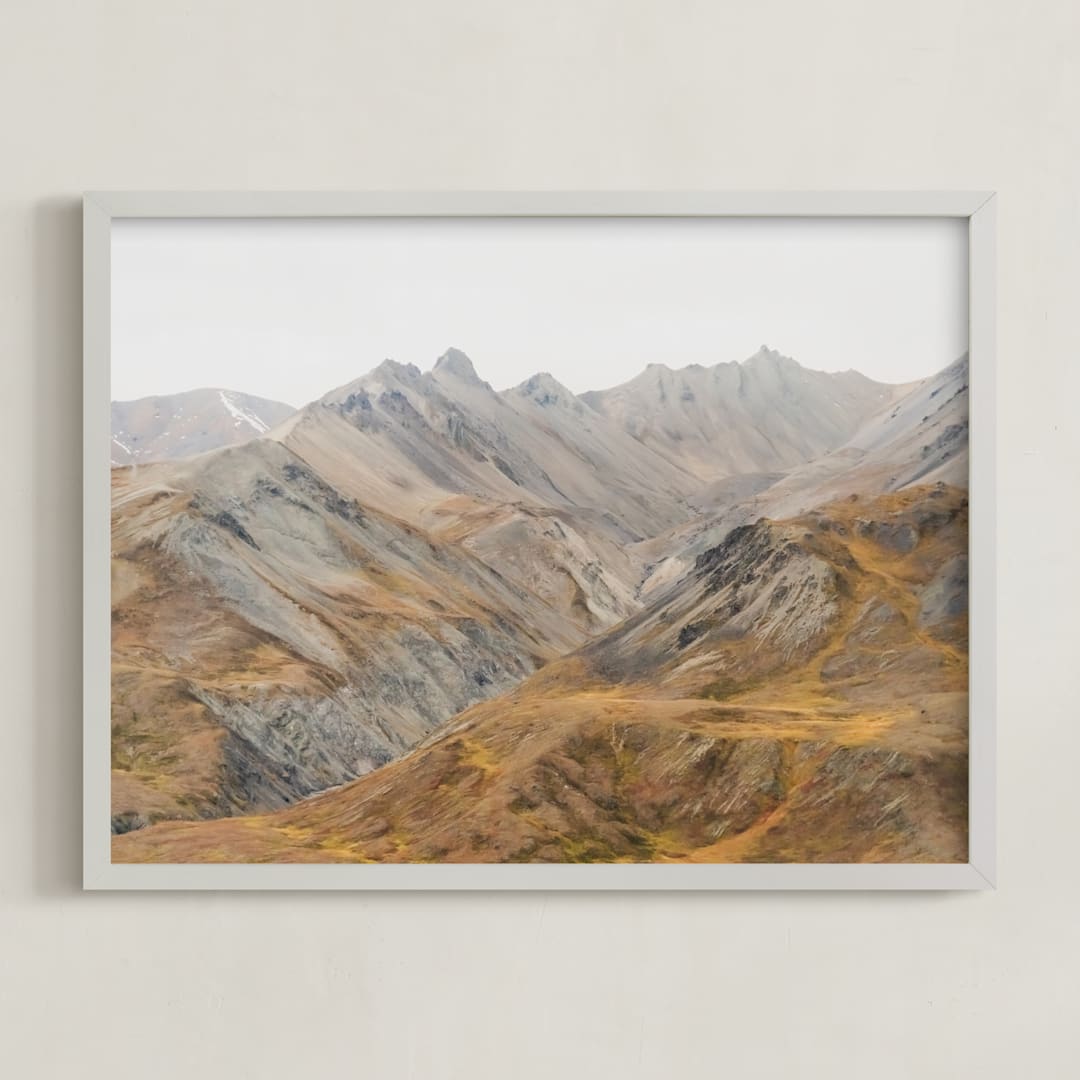 "Eminence" - Art Print in Sand by Courtney Crane - Framed