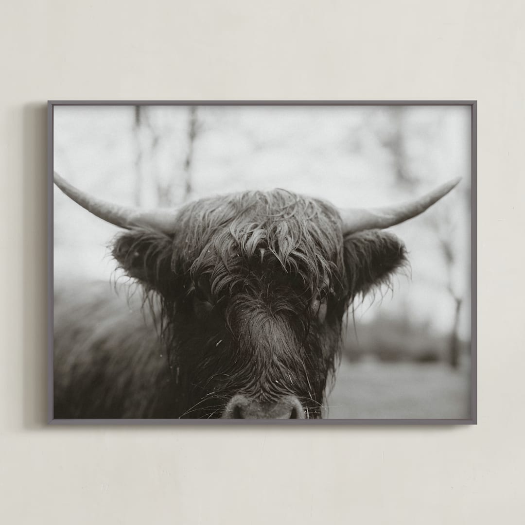 "The Approach" - Art Print in Onyx by Chelsea Victoria - Framed