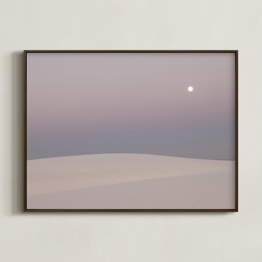 "Desert Dusk I" - Art Print in Dusk by Tania Medeiros - Framed