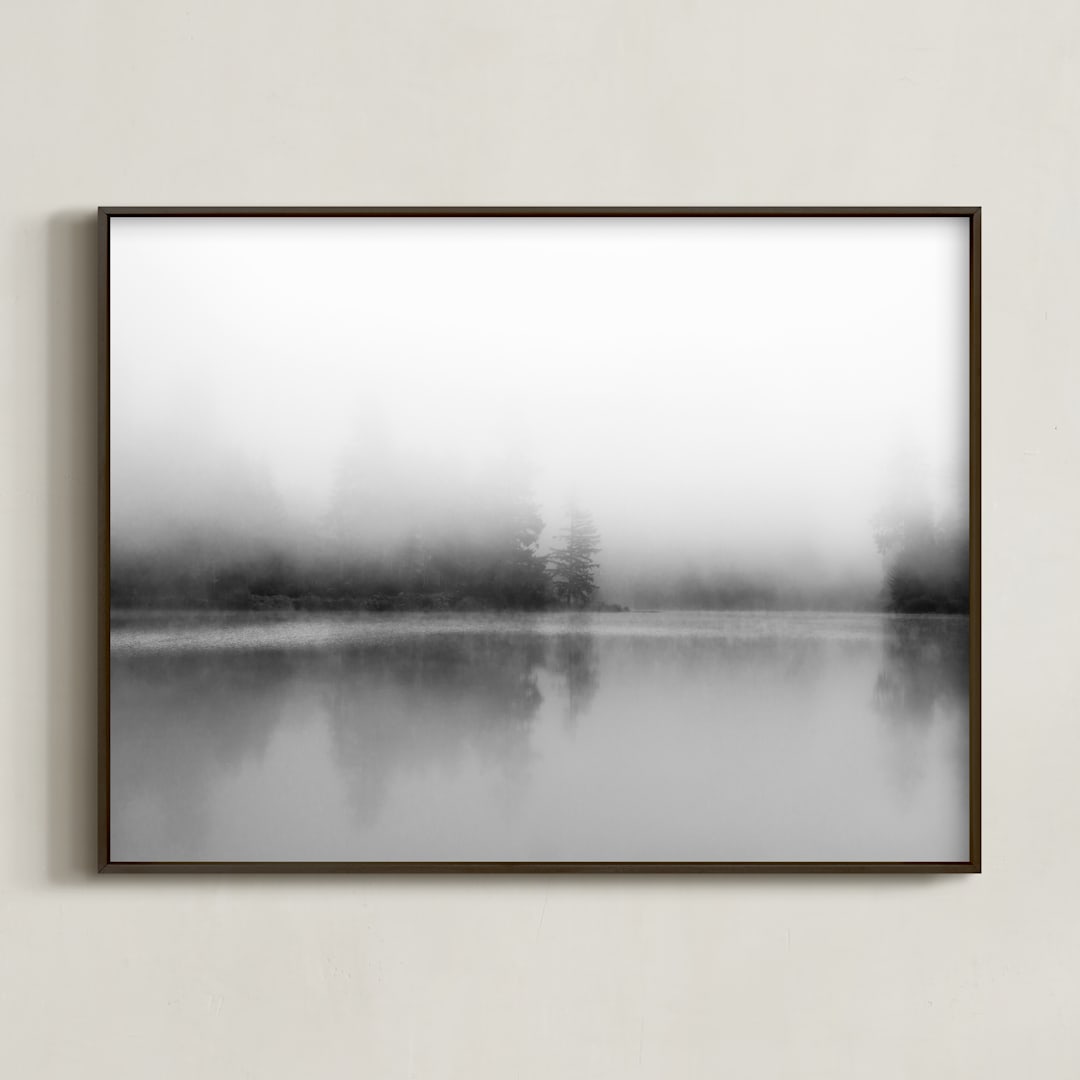 "Lost In Grey" - Art Print in Grey by Jennifer Morrow - Framed