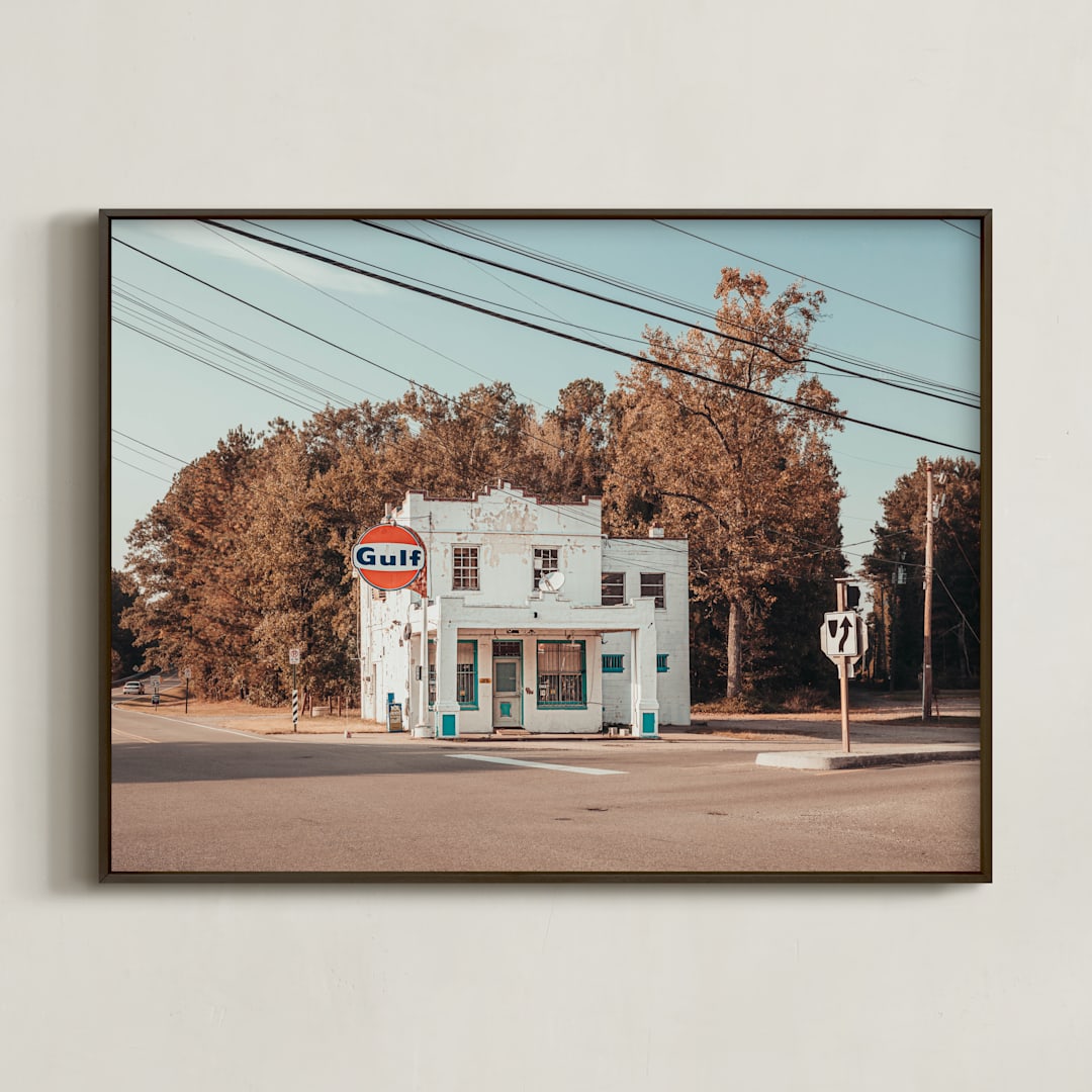 "Self-Service" - Art Print in Russet by Keely Norton Owendoff - Framed