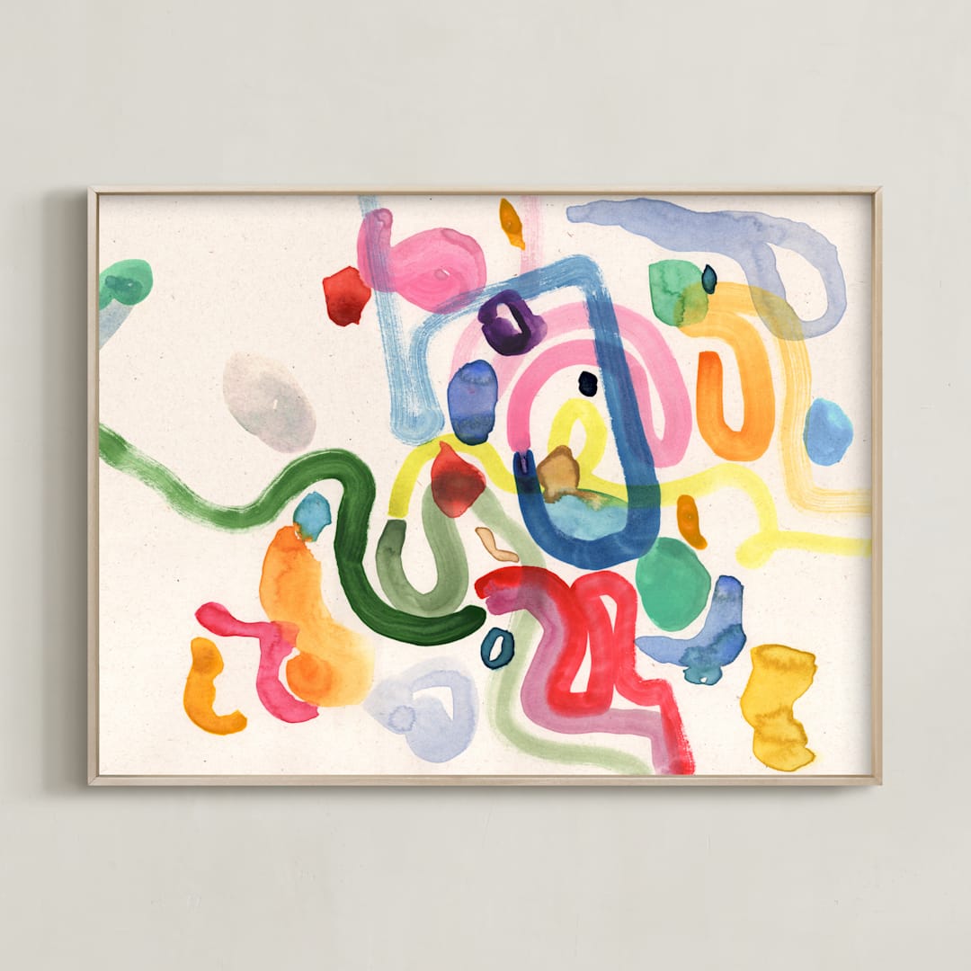 "Daydreaming II" - Art Print in Ivory by Sumak Studio - Framed
