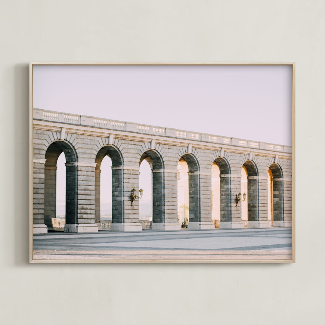 "shapes" - Art Print in Sunset by Annie Montgomery - Framed