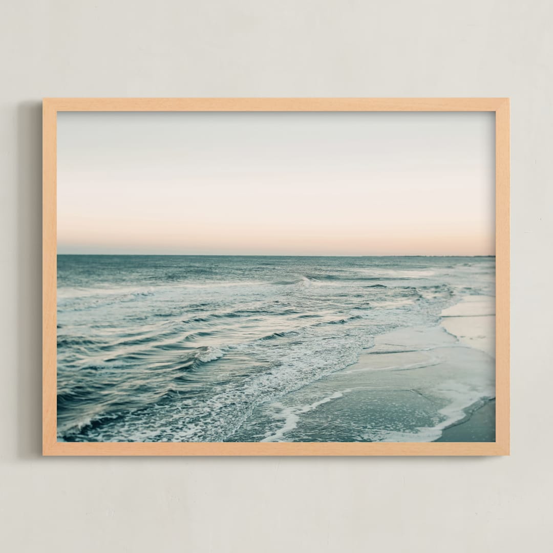 "Mint Morning" - Art Print in Sea by ALICIA BOCK - Framed