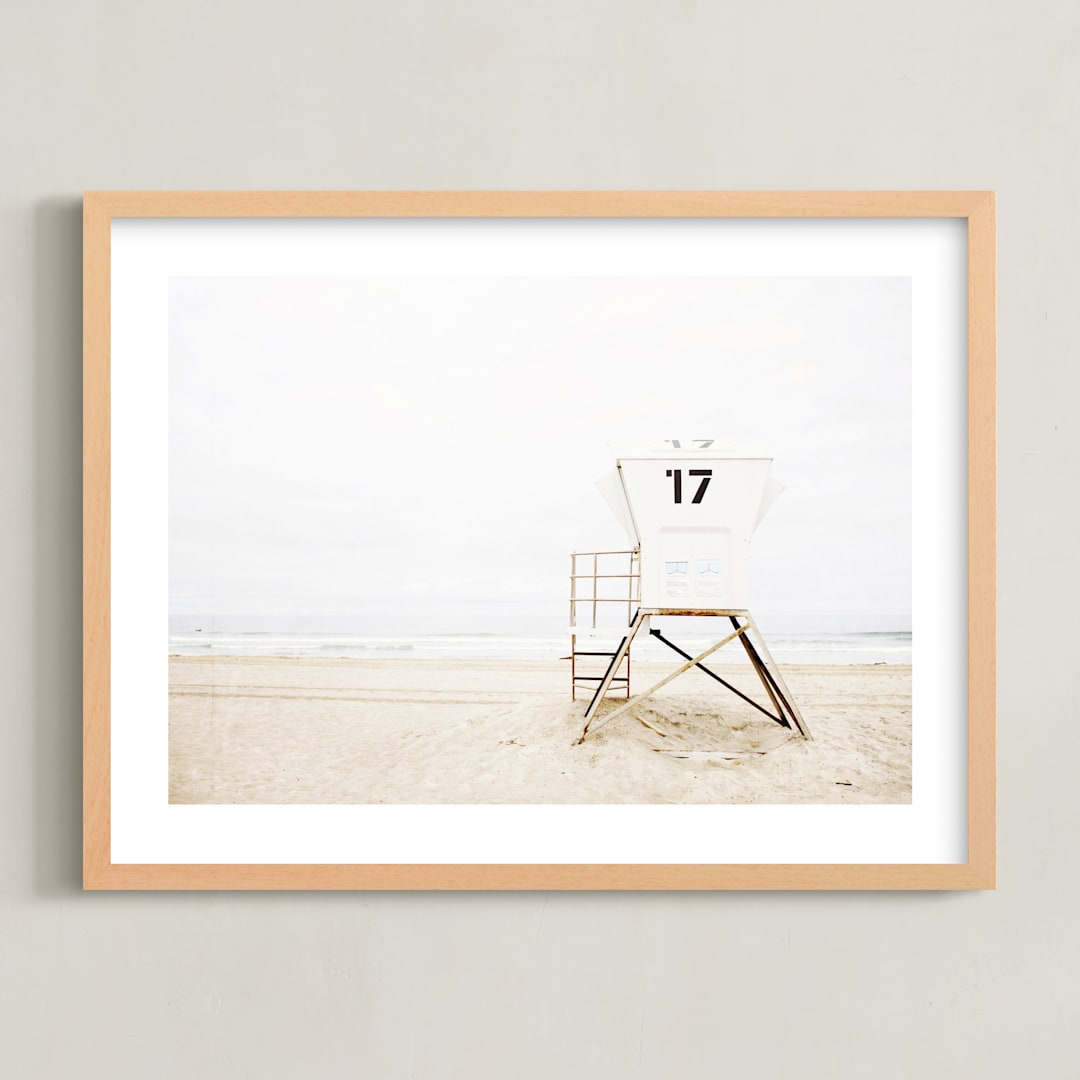"Tower 17" - Art Print in Neutral by Bree Madden - Framed