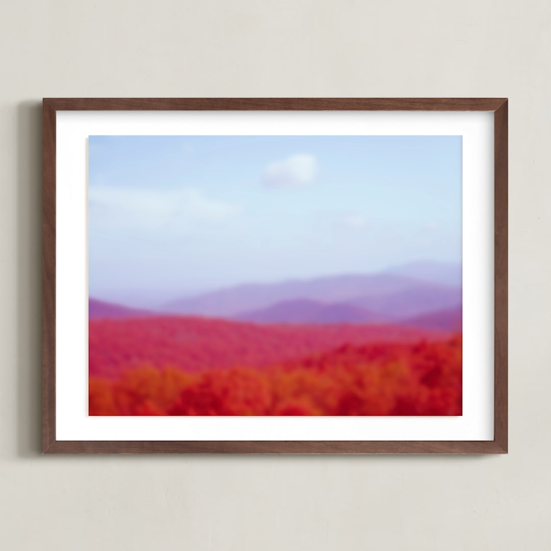 "Bold Ridge" - Art Print in Carnival by Deborah Chou - Framed