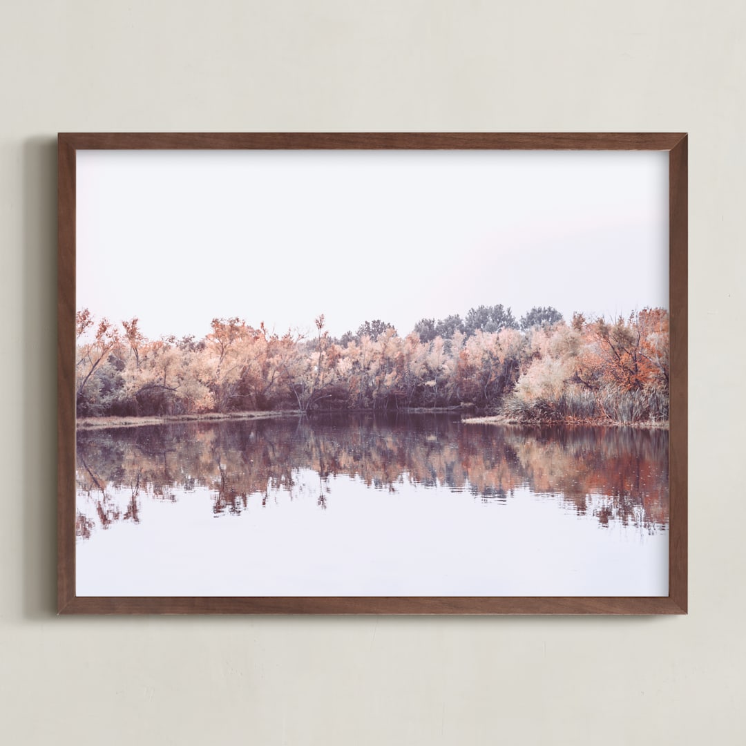 "down by the docks" - Art Print in Autumn by Maja Cunningham - Framed