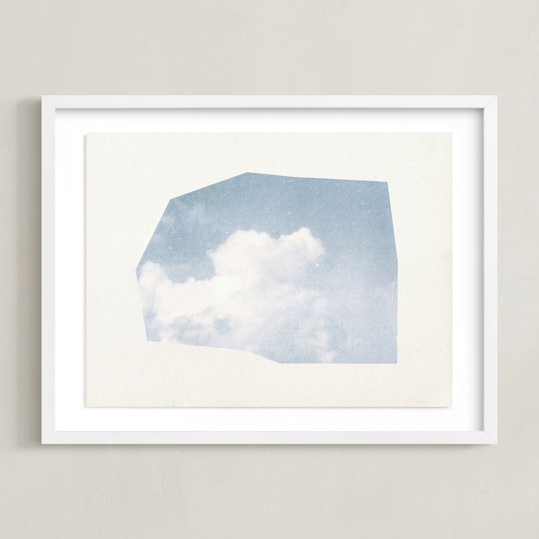 "a scrap of the sky II" - Art Print in Sky by Sumak Studio - Framed