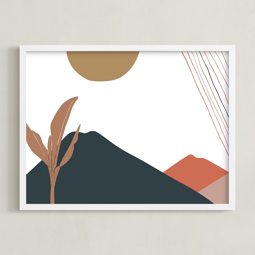 "Woven Women I" - Art Print in Pink by Multiple Artists - Framed