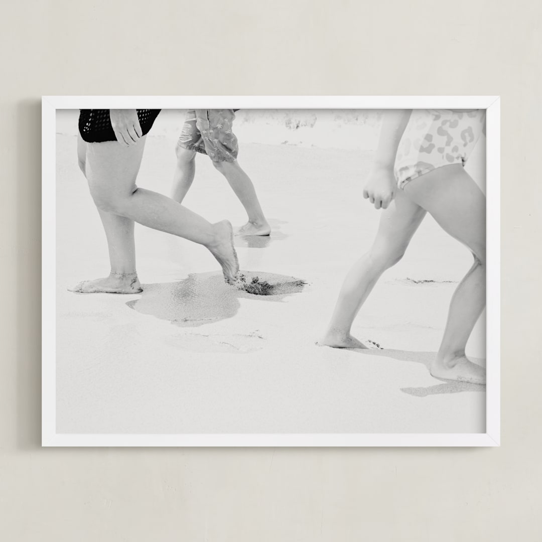 "Autonomy" - Art Print in Black and White by Shawna Urban - Framed