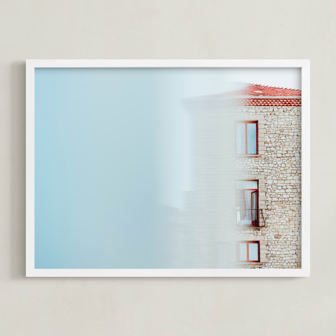 "À Travers" - Art Print in Sky by Tania Medeiros - Framed