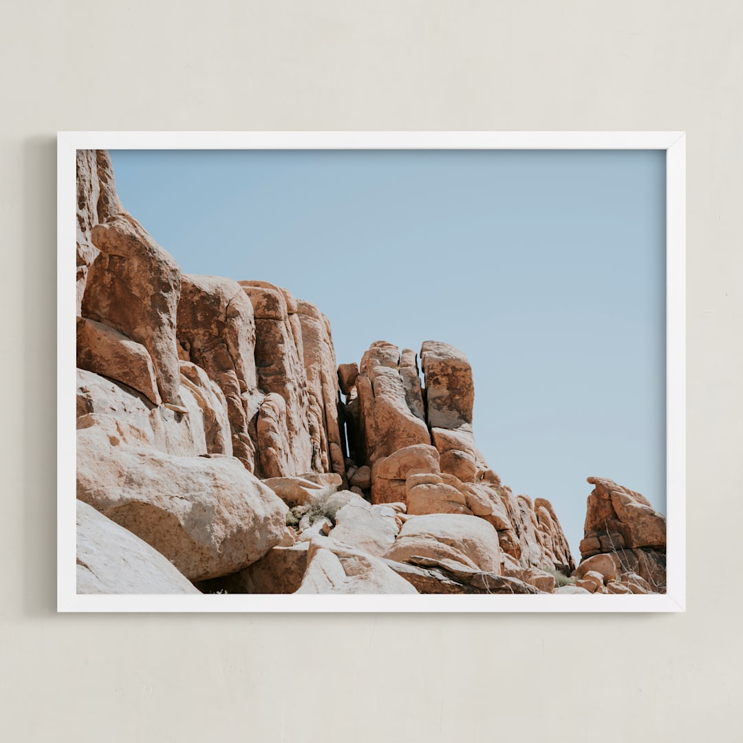 "Upward" - Art Print in Desert by Ilze Lucero - Framed