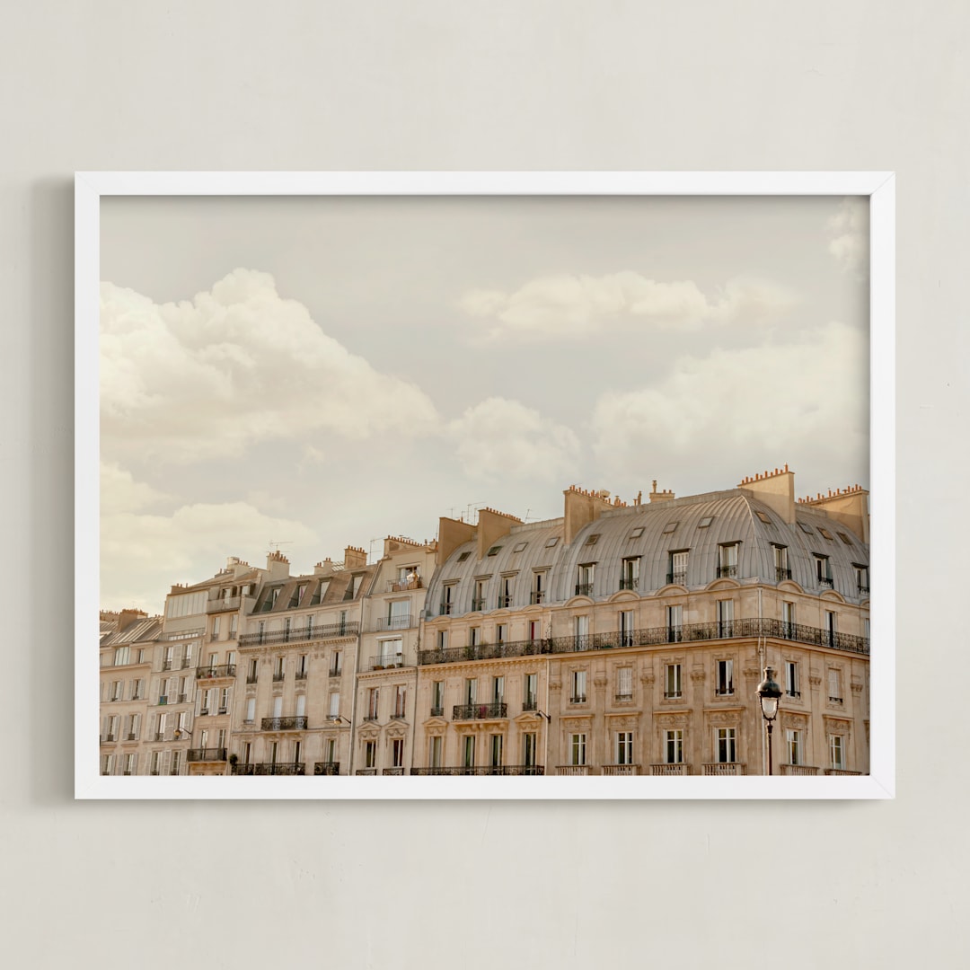"Loving Paris" - Art Print in Crepe by Paola Benenati - Framed