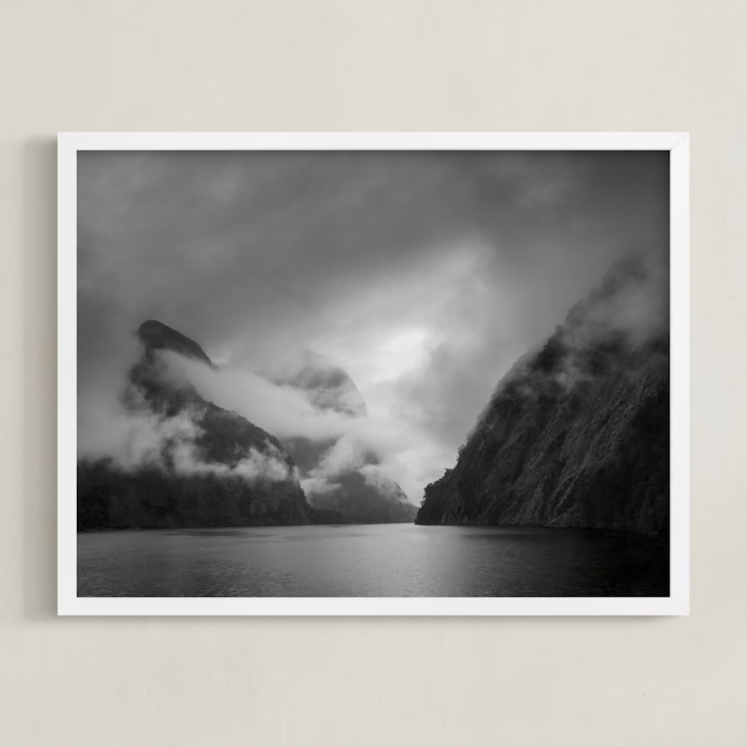 "The Path Ahead" - Art Print in Obsidian by Jason Derck - Framed
