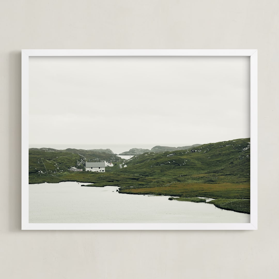 "highland coast" - Art Print in Rolling Hills by Kamala Nahas - Framed