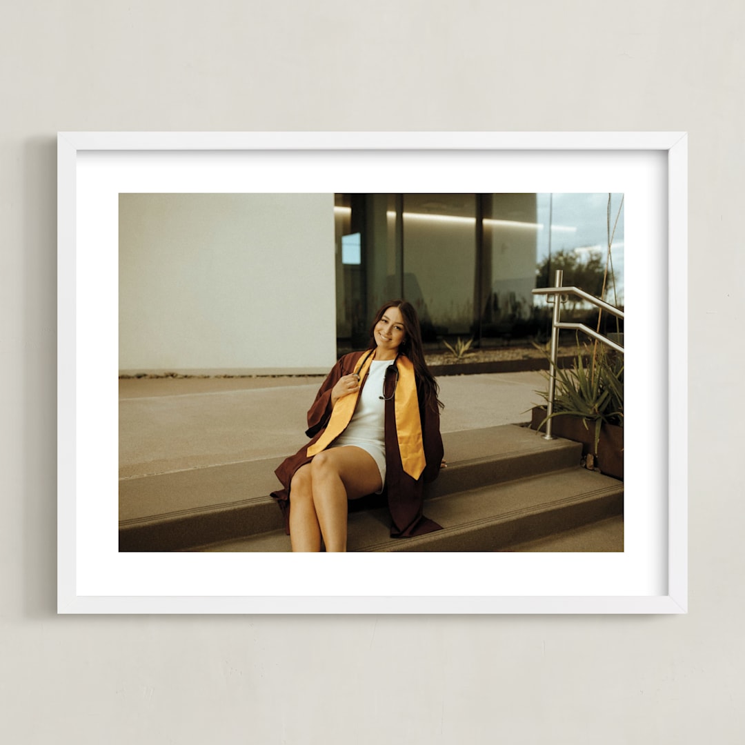 "The Big Picture: Graduation Framed Photo" - Framed Photo in White by Minted - Framed