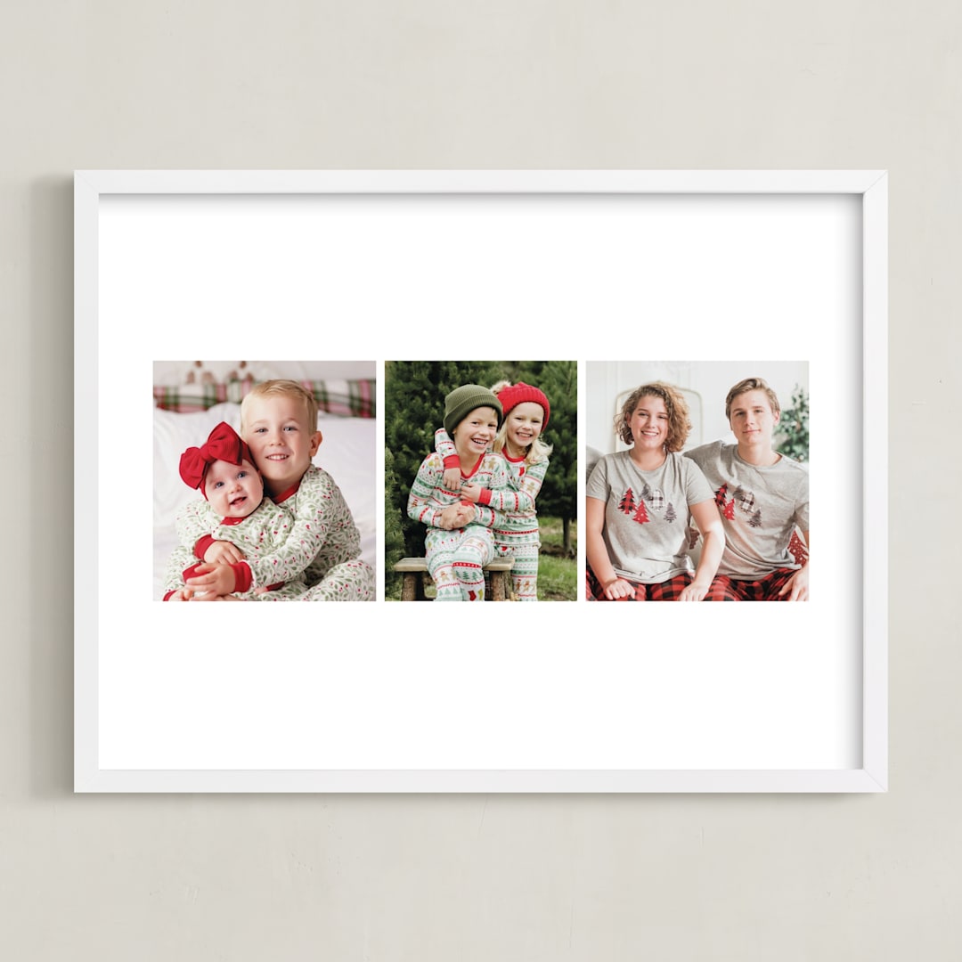"Three Photo: Landscape Framed Photo" - Framed Photo in Cotton by jomolo - Framed