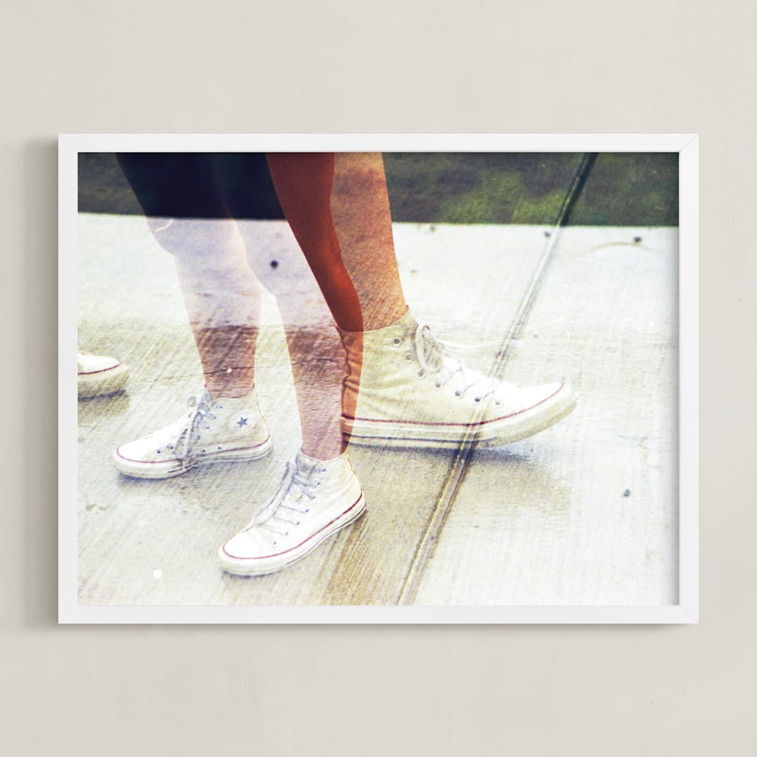 "Traction" - Art Print in All Star by Sasquatch Mansfield - Framed