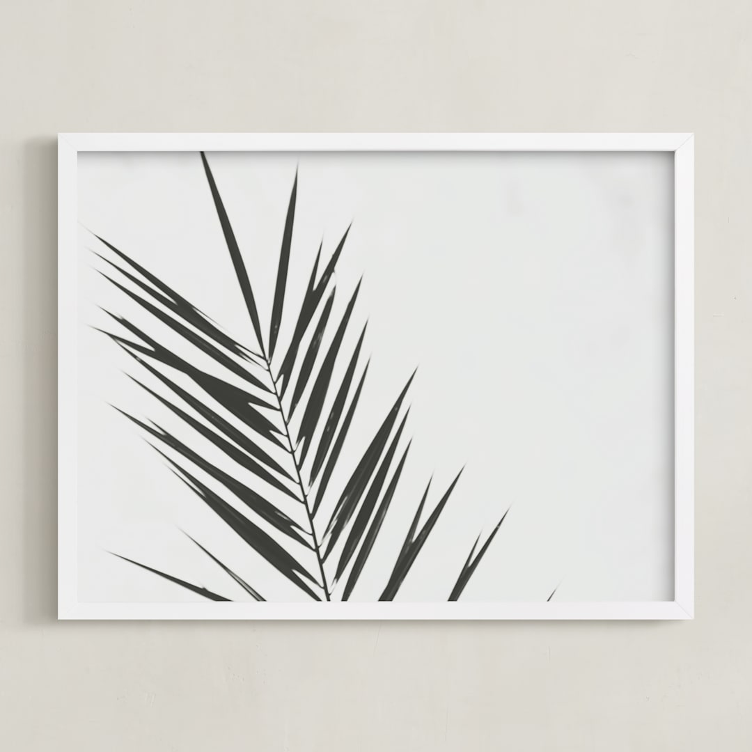 "Two" - Art Print in Charcoal by Stacy Cooke - Framed