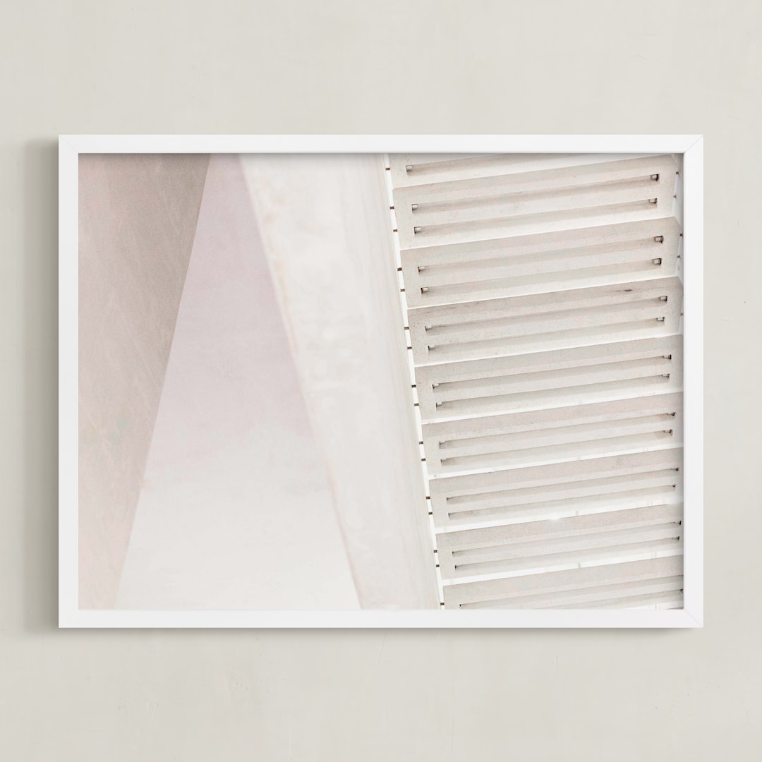 "Tread" - Art Print in Shell by Teresa Lang Co - Framed