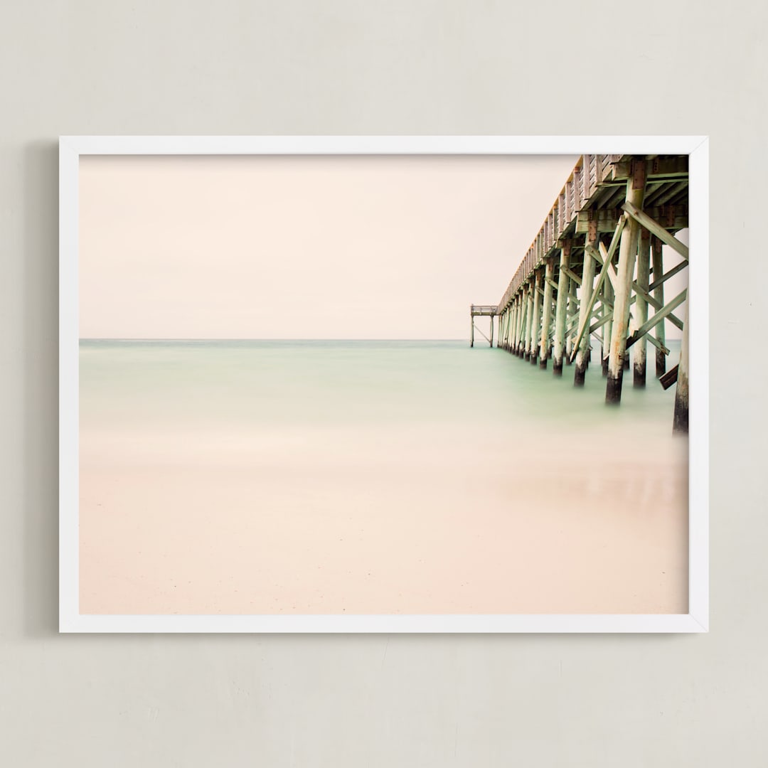 "Nostalgic" - Art Print in Sea Glass by Matthew Koehnemann - Framed