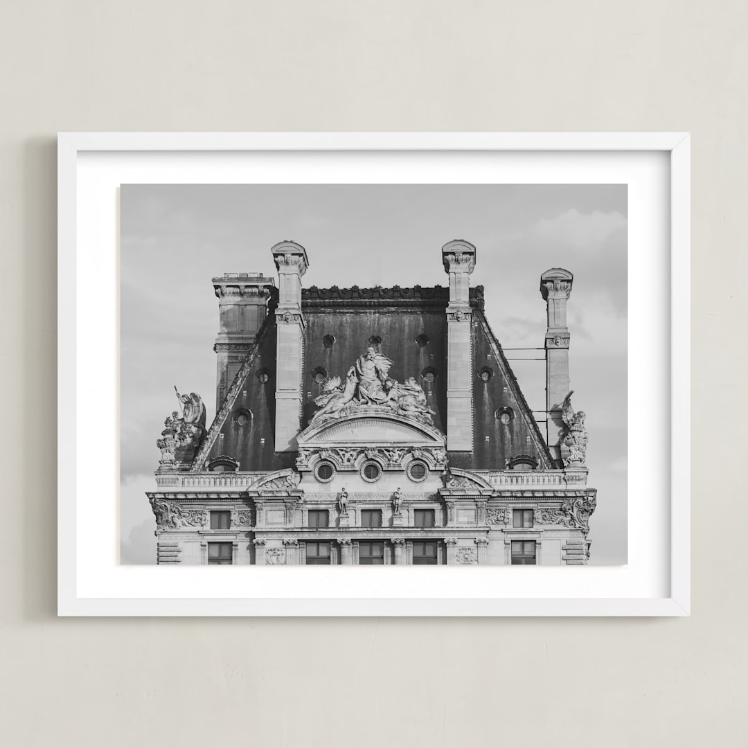 "Paris Vieux" - Art Print in Gris by Lindsay Ferraris Photography - Framed