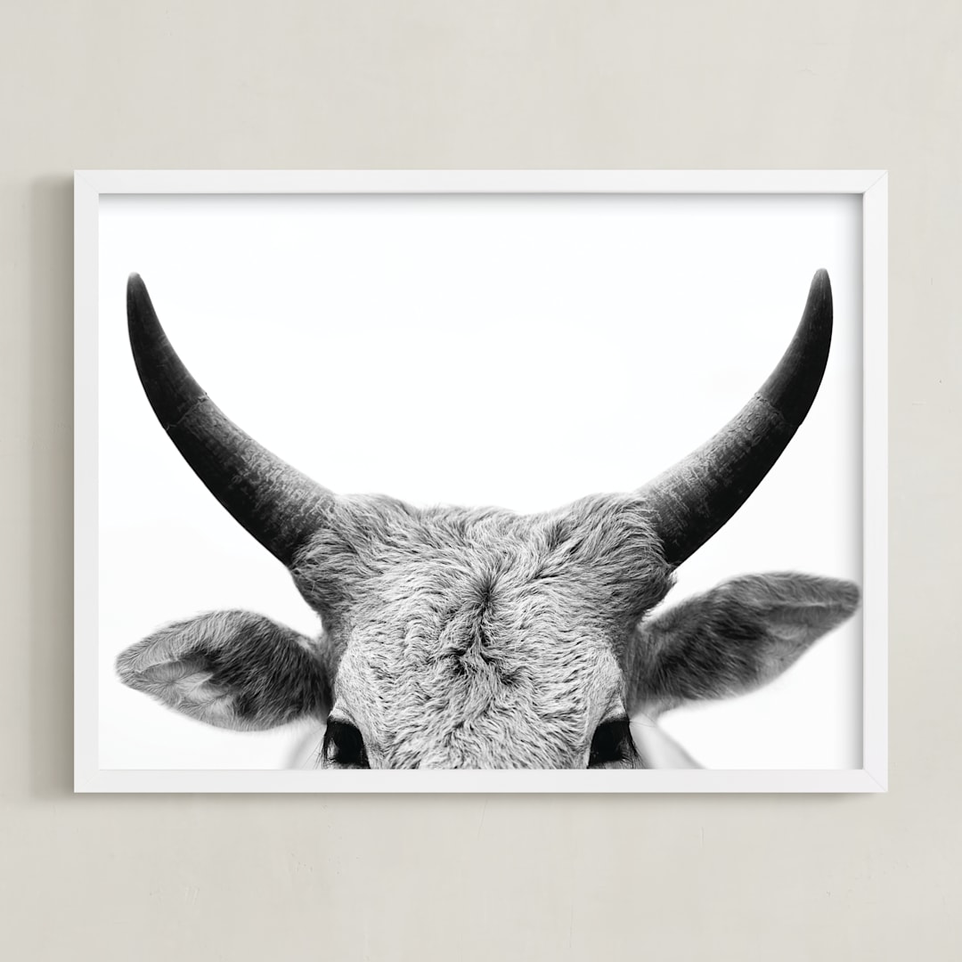 "Jane Gallagher" - Art Print in Slate by Amy Carroll - Framed
