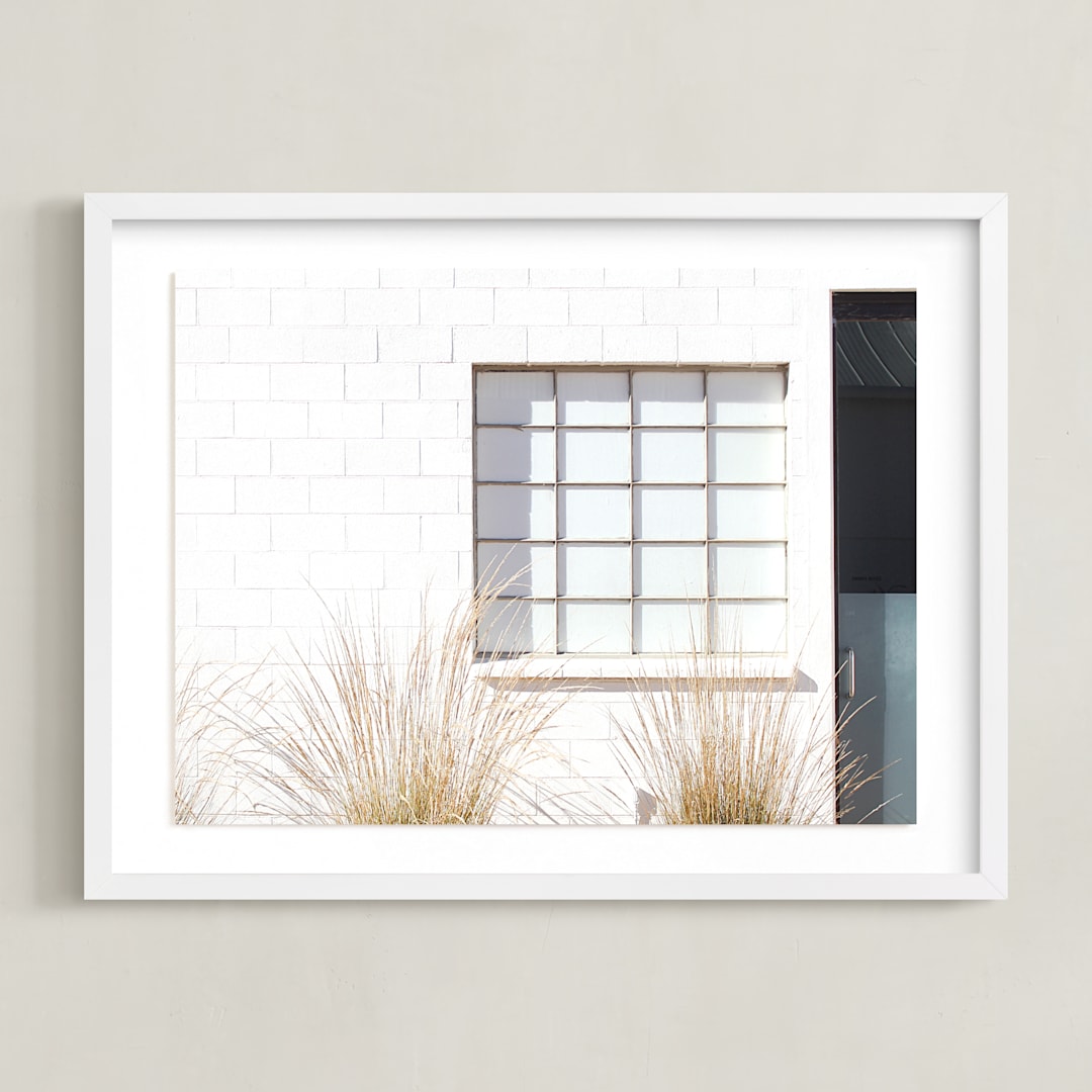 "Ballroom 2" - Art Print in White by Haley Warner - Framed
