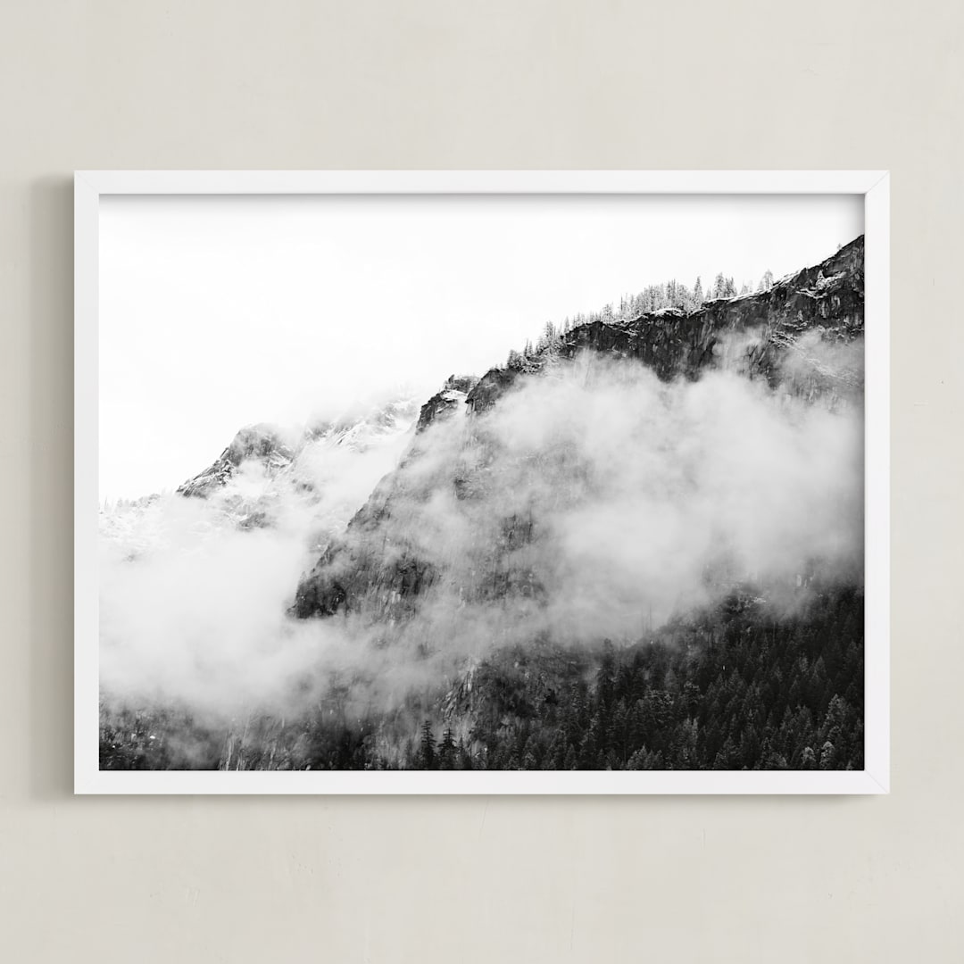 "Changes" - Art Print in black and white by Tania Medeiros - Framed